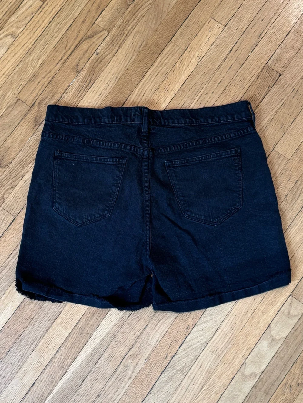 Madewell Black Denim Cutoff Shorts
